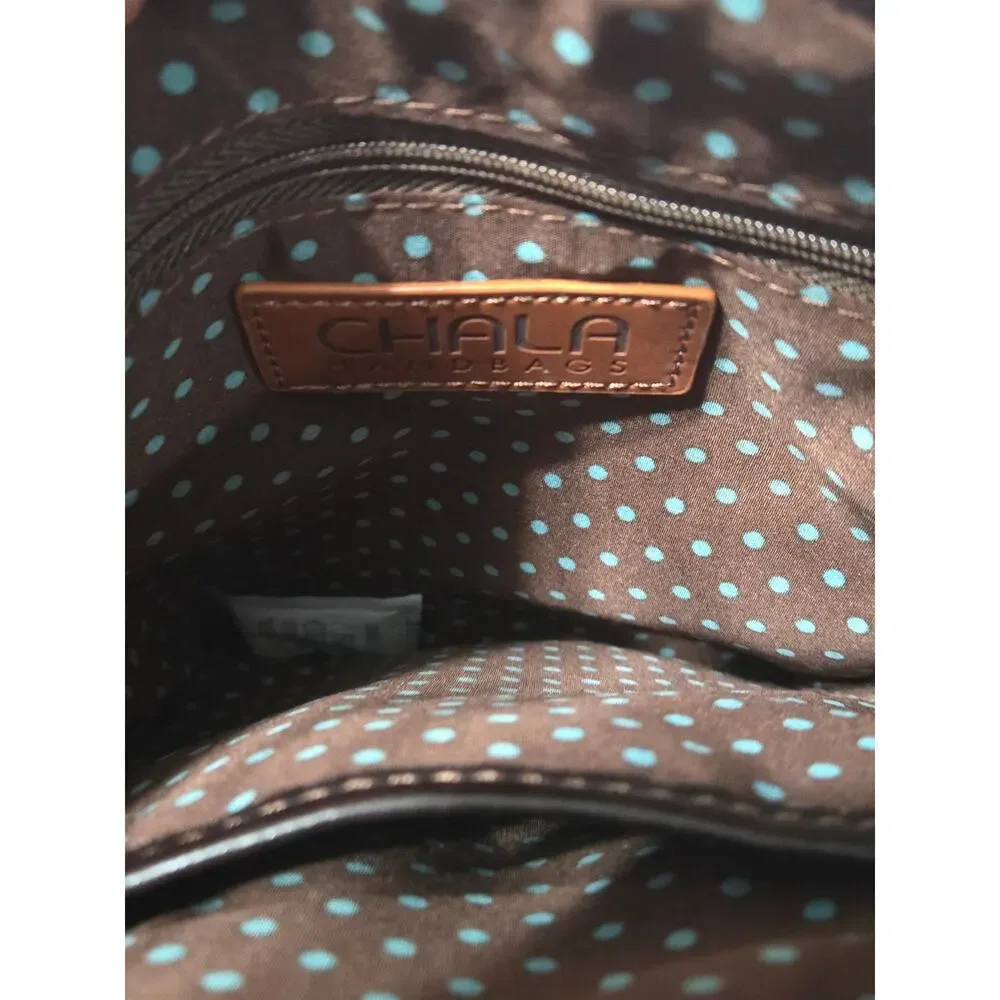 CHALA Monarch Butterfly Turquoise Crossbody Bag RFID Vegan Leather